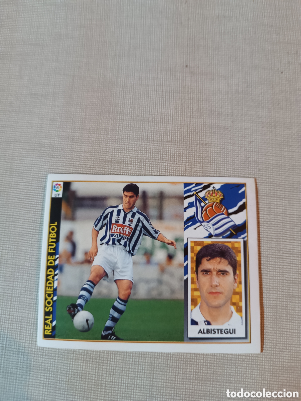 Fu&szlig;ball-Sticker: Cromo liga 97 98 colecciones este ALBISTEGUI Real sociedad de f&uacute;tbol