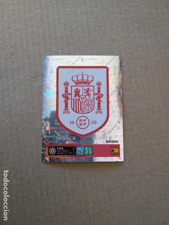 Cromos de f&uacute;tbol: 141 ESCUDO LOGO ESPA&Ntilde;A CROMO PANINI FUTBOL FEMENINO MUNDIAL 2023 WORLD CUP WOMEN
