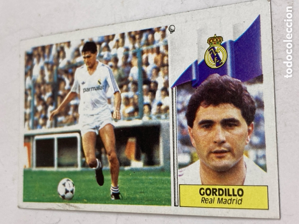 Fu&szlig;ball-Sticker: Cromo de F&uacute;tbol liga 86/87 GORDILLO Real Madrid/PAPEL 4D