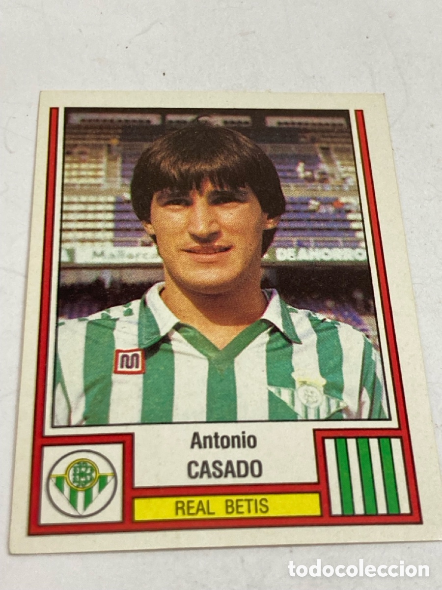 Figurine di Calcio: Cromo de F&uacute;tbol liga 83 Antonio CASADO REAL BETIS /PAPEL 4C