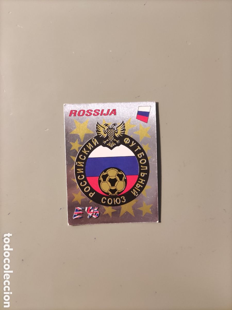 Fu&szlig;ball-Sticker: ESCUDO 255 RUSIA EURO EUROCOPA 1996 96 PANINI NUNCA PEGADO SIN PEGAR