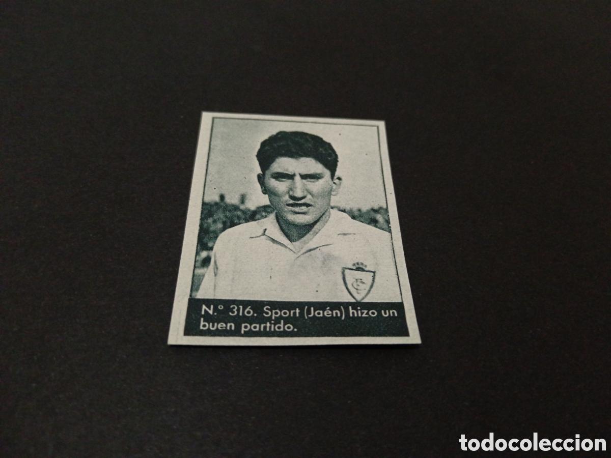 Cromos de f&uacute;tbol: 1953 N&deg; 316 SPORT JA&Eacute;N BRUGUERA DESPEGADO