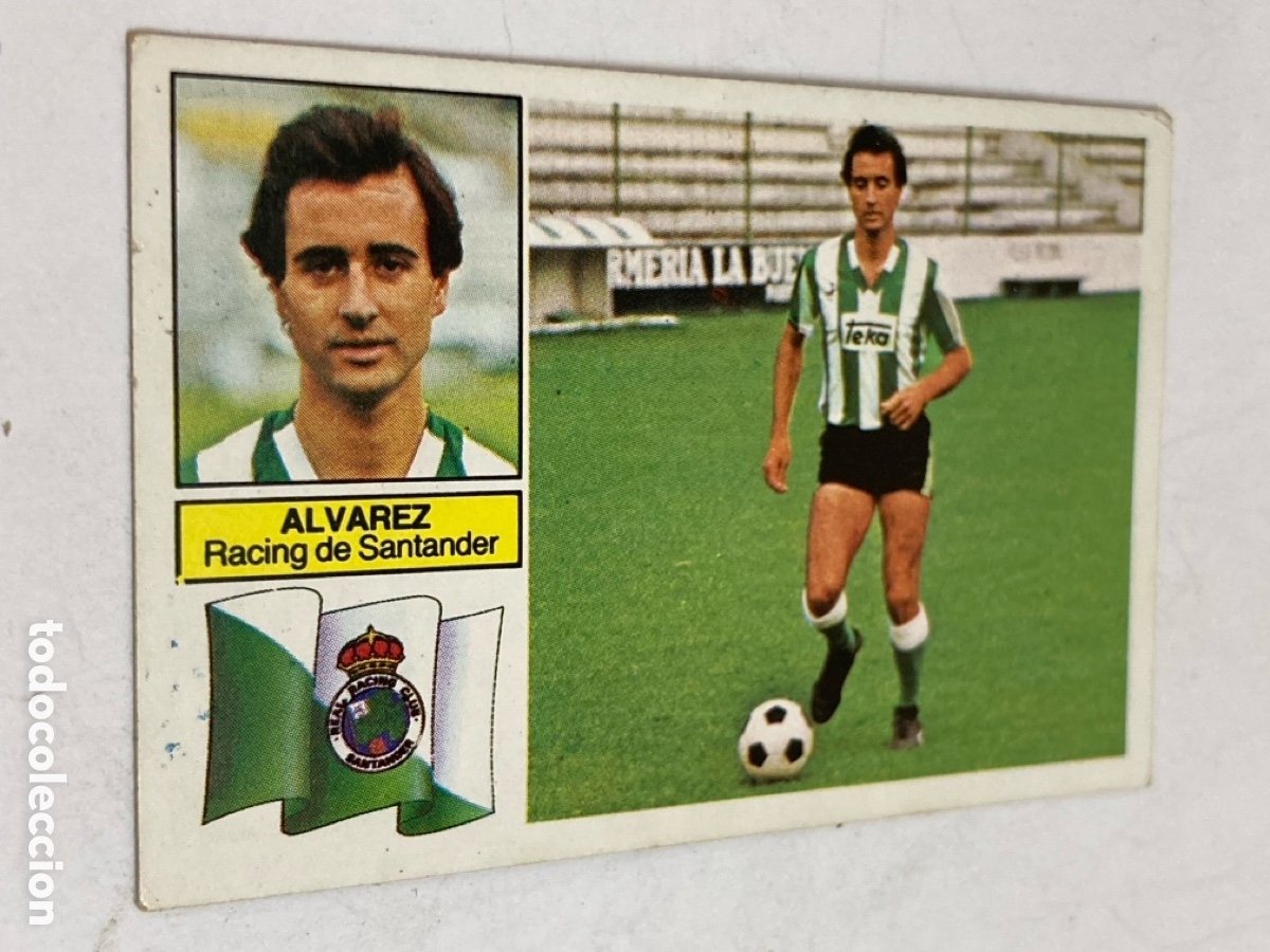 Cromos de Futebol: Cromo liga de F&uacute;tbol 82/83 ALVAREZ Racing de Santander /PAPEL 4A