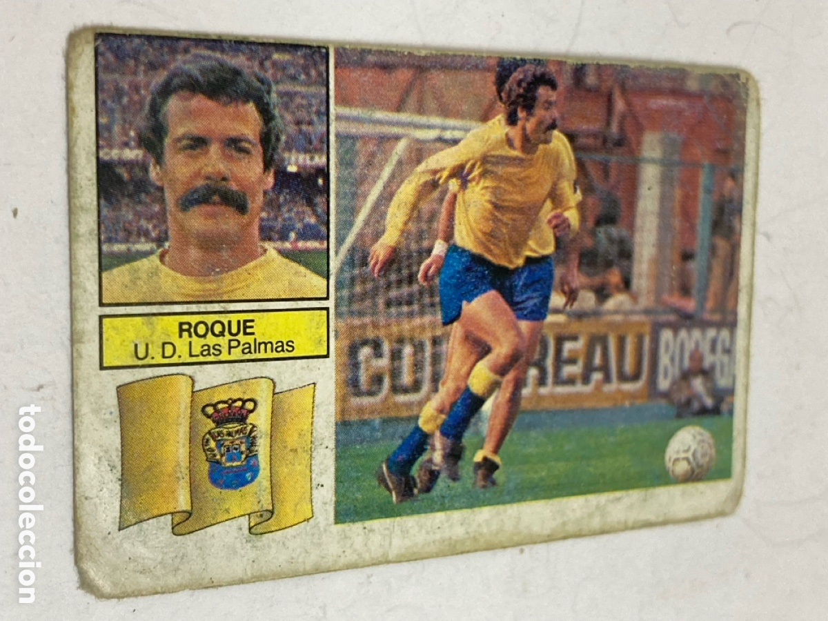 Fu&szlig;ball-Sticker: Cromo de F&uacute;tbol Liga 82/83 ROQUE U. D. Las Palmas /PAPEL 4