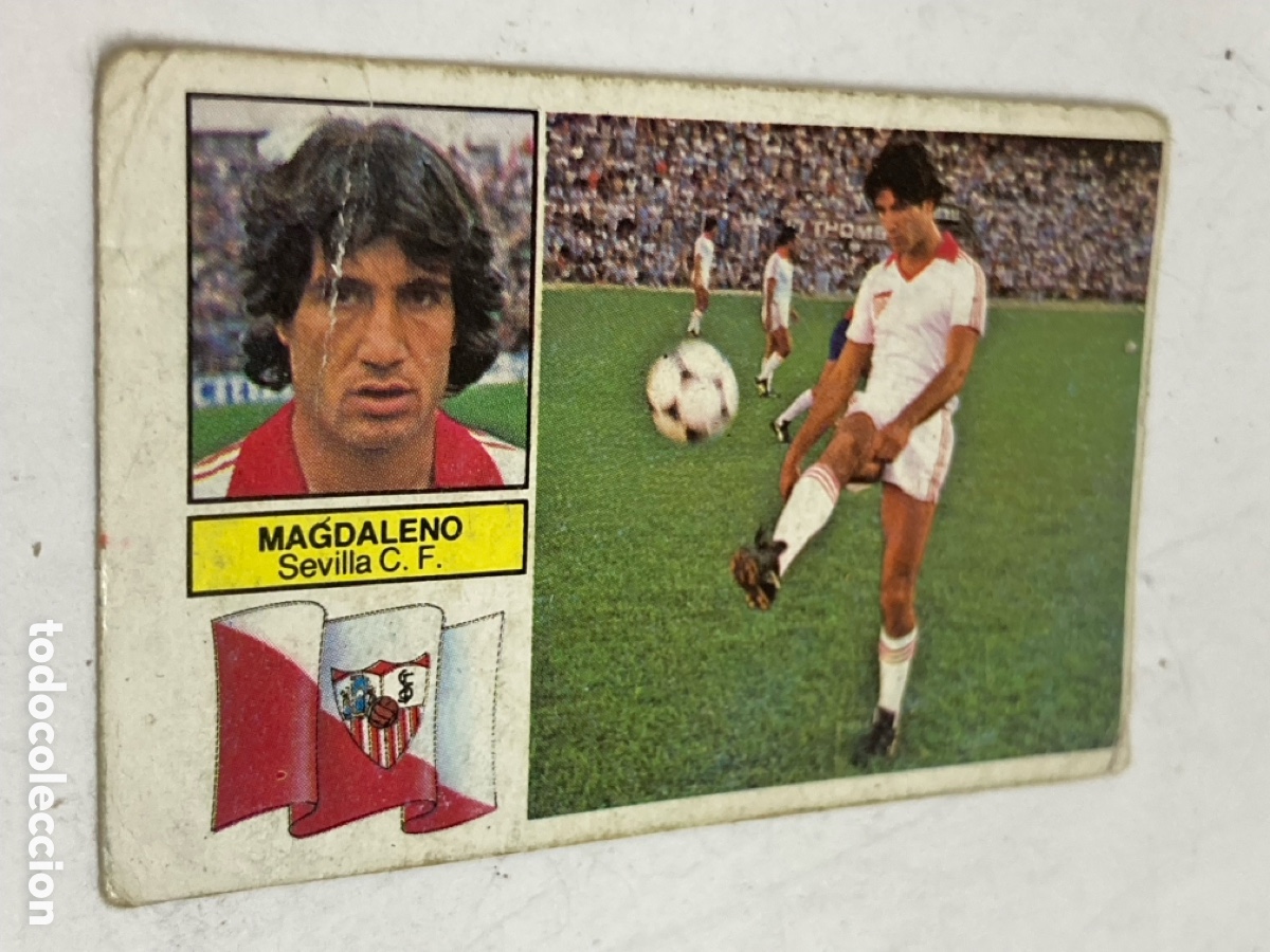 Figurine di Calcio: Cromo de F&uacute;tbol Liga 82/83 MAGDALENO Sevilla CF /PAPEL 4