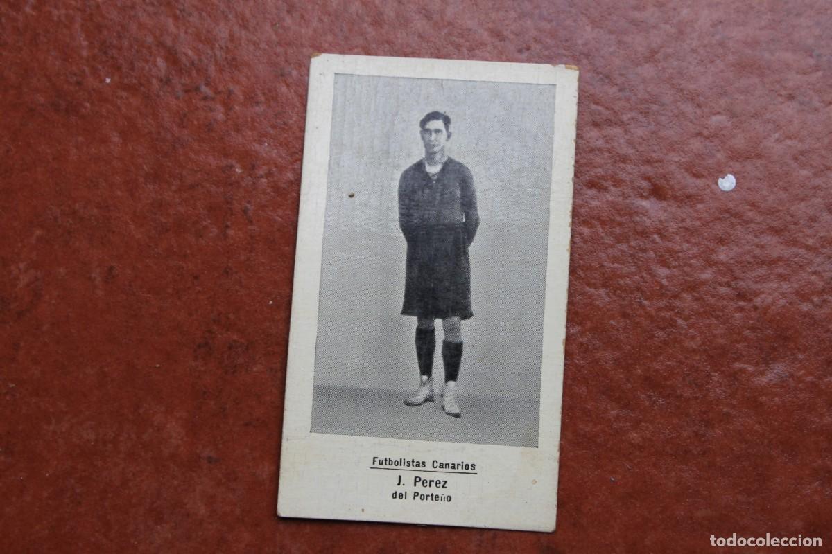 Football Stickers: CROMO FUTBOL COLECCION FLORISLE&Ntilde;O LAS PALMAS N&ordm; 74 : FUTBOLISTAS CANARIOS J. PEREZ DEL PORTE&Ntilde;O