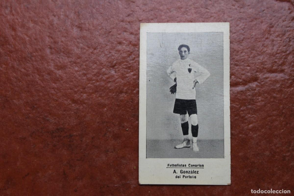 Cromos de F&uacute;tbol: CROMO FUTBOL COLECCION FLORISLE&Ntilde;O LAS PALMAS N&ordm; 72 : FUTBOLISTAS CANARIOS A. GONZALEZ DEL PORTE&Ntilde;O