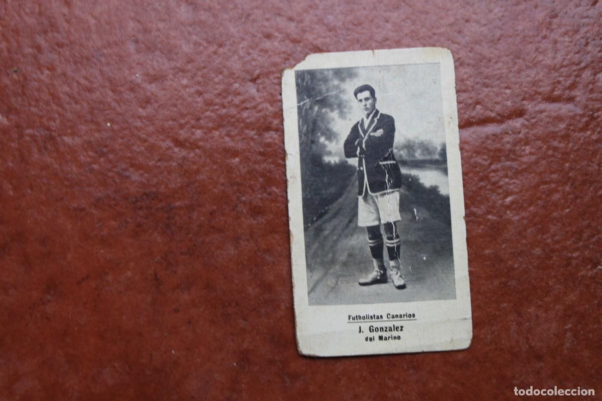 Figurine di Calcio: CROMO FUTBOL COLECCION FLORISLE&Ntilde;O LAS PALMAS N&ordm; 34 :FUTBOLISTAS CANARIOS J. GONZALEZ DEL MARINO
