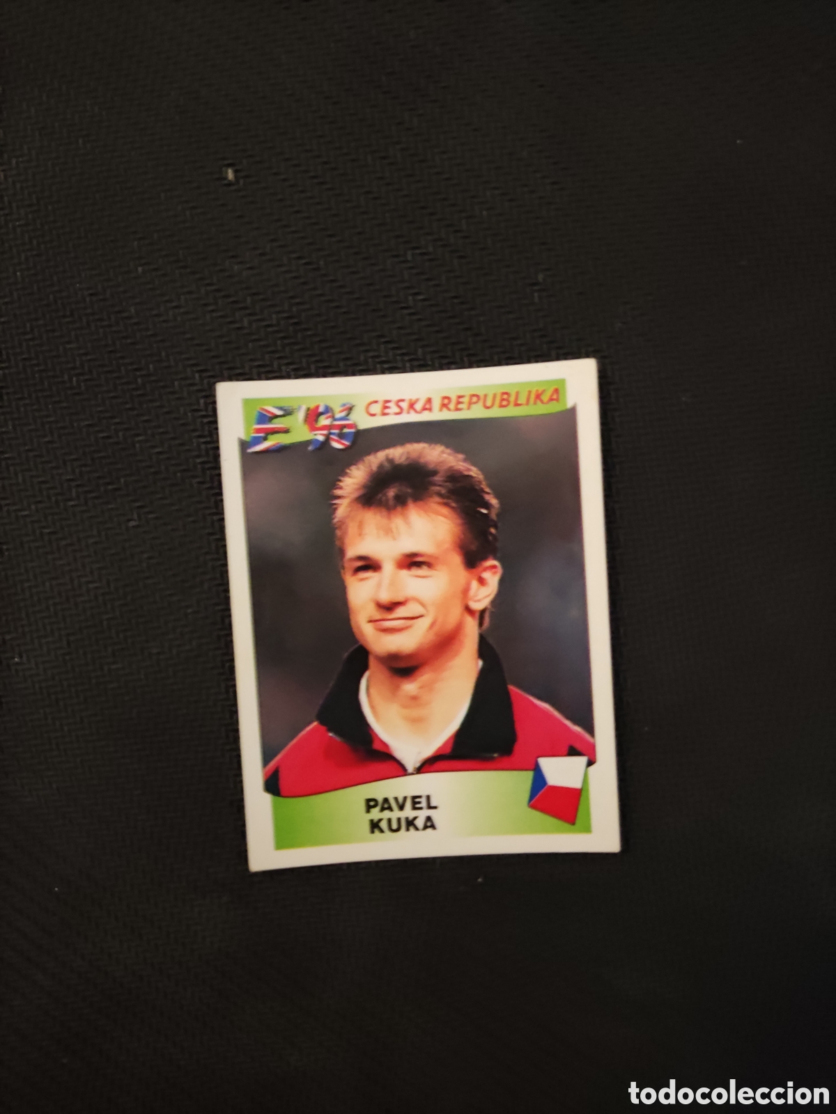 Fu&szlig;ball-Sticker: KUKA 230 REP&Uacute;BLICA CHECA EURO EUROCOPA 1996 96 PANINI NUNCA PEGADO SIN PEGAR