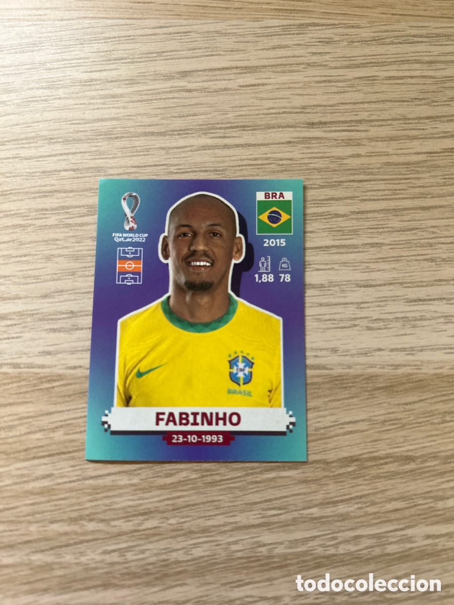 Fu&szlig;ball-Sticker: QATAR 2022 WORLD CUP STICKER FABINHO BRASIL