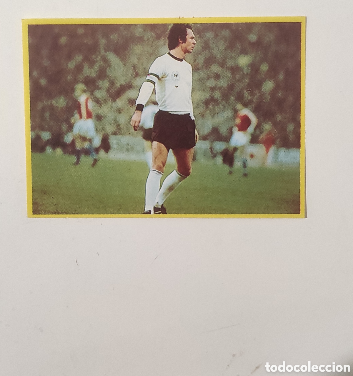 Cromos de F&uacute;tbol: Cromo Futbol en Acci&oacute;n de Danone Beckenbauer centrada n 70 Mundial Espa&ntilde;a