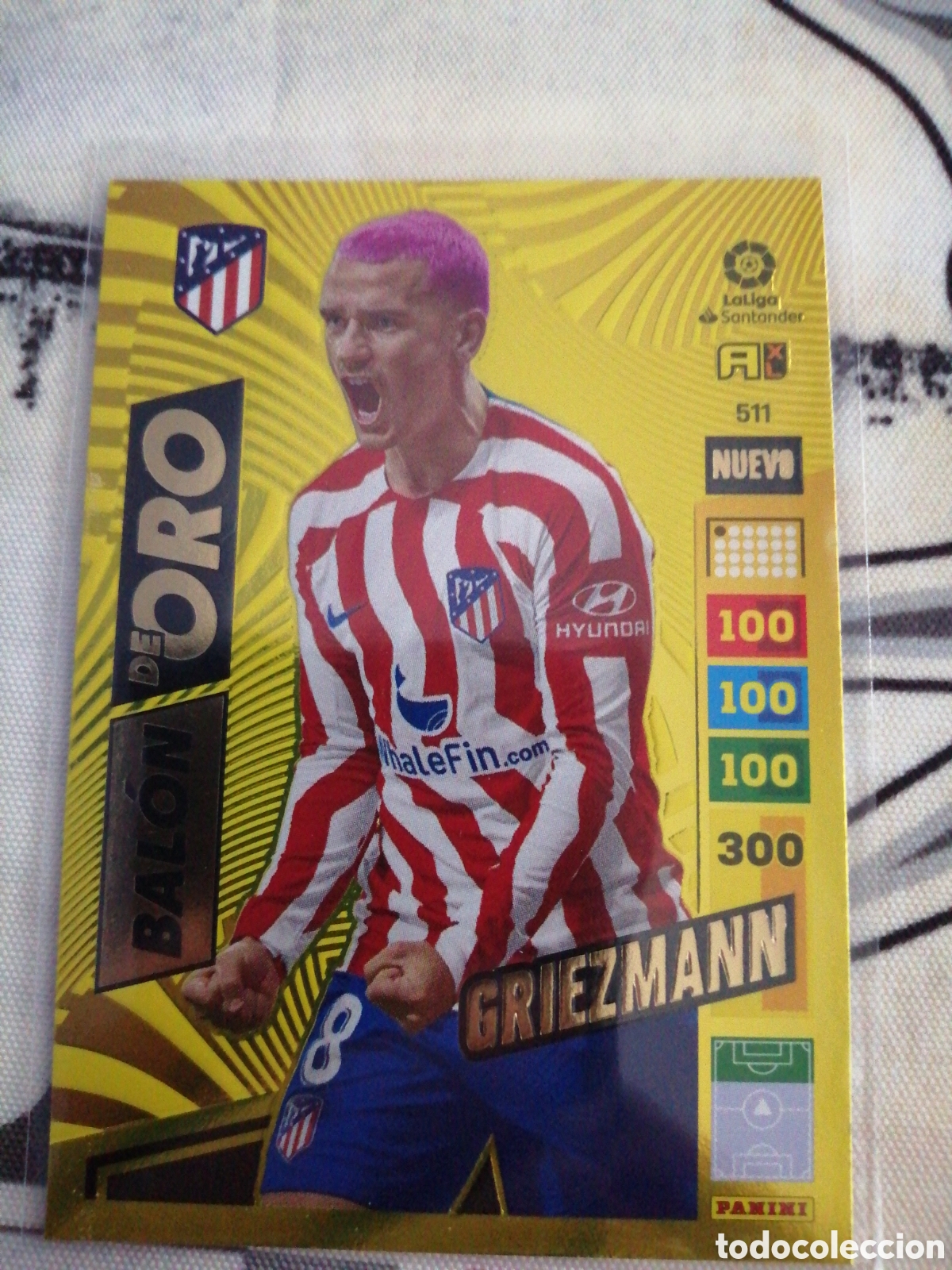 Football Stickers: ADRENALYN XL 2022 2023 BALON DE ORO GRIEZMANN ATL&Eacute;TICO DE MADRID 511