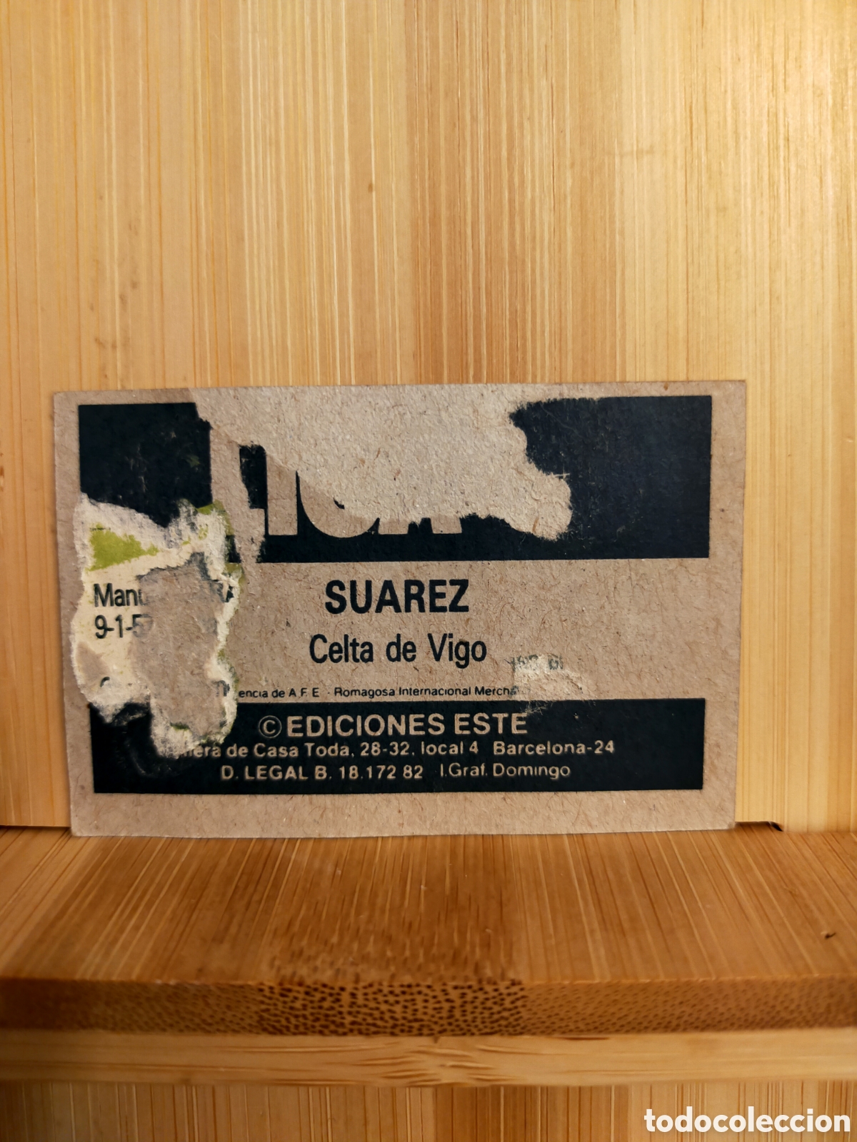 Cromos de f&uacute;tbol: 1982 1983 82 83 ESTE CROMO DESPEGADO CELTA SUAREZ - Foto 2