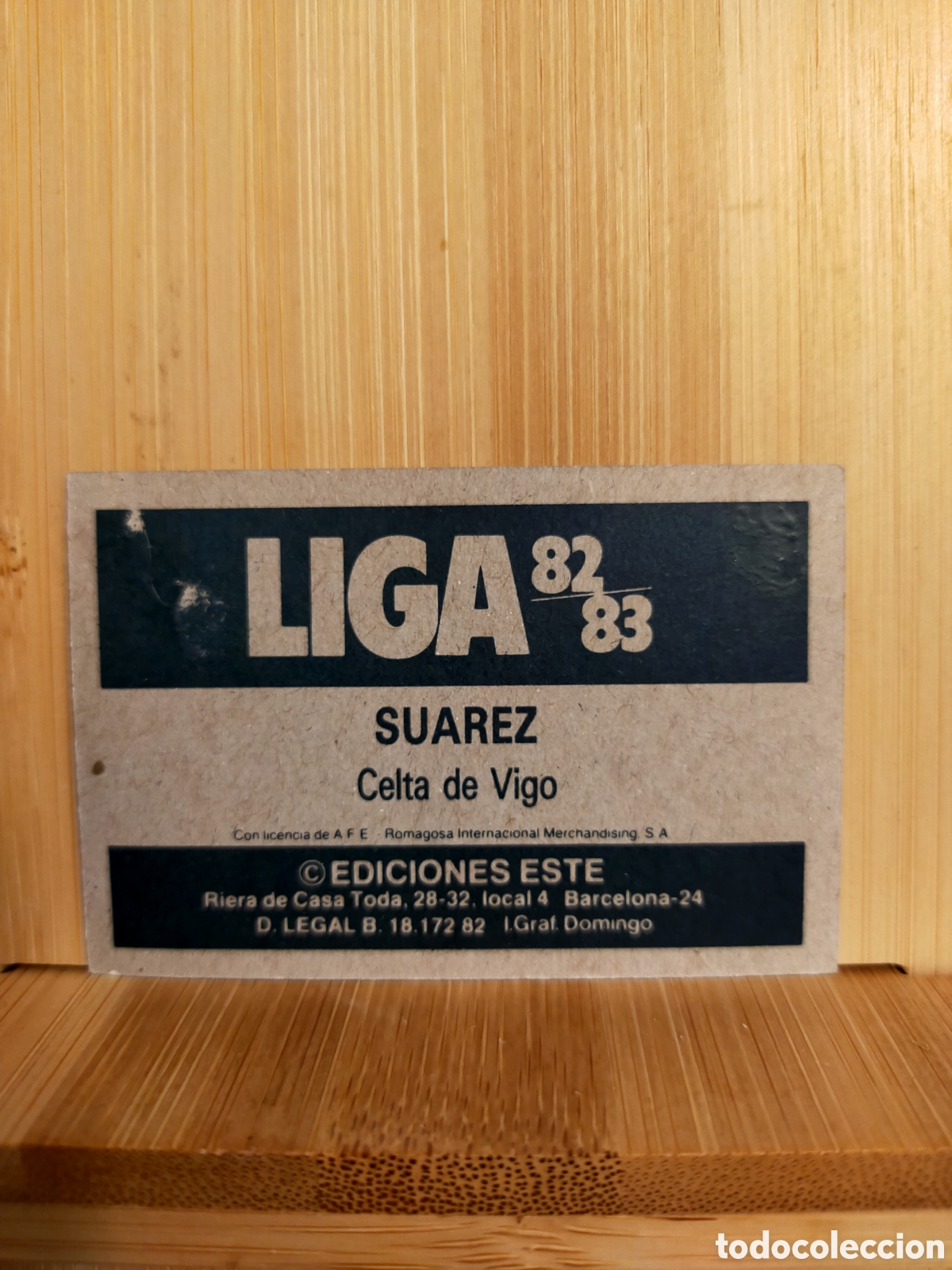 Cromos de f&uacute;tbol: 1982 1983 82 83 ESTE CROMO DESPEGADO CELTA SUAREZ - Foto 2