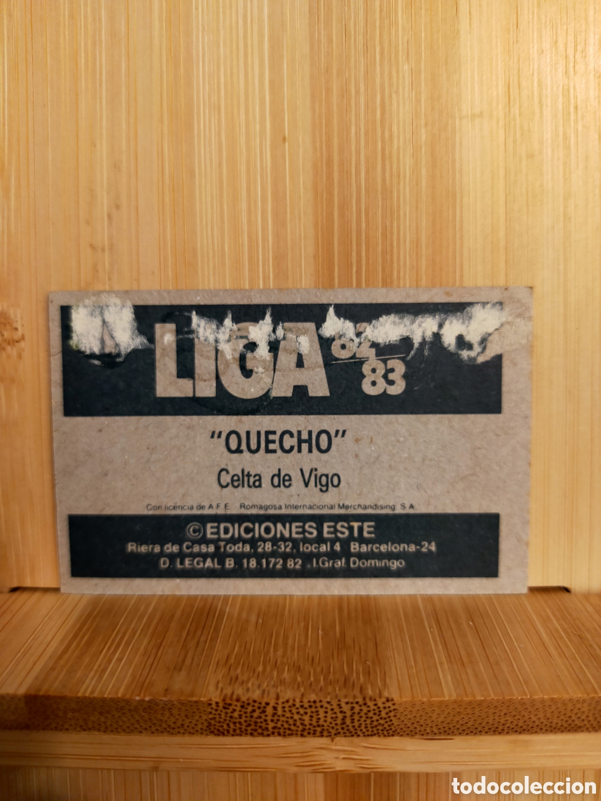 Cromos de f&uacute;tbol: 1982 1983 82 83 ESTE CROMO DESPEGADO CELTA QUECHO - Foto 2