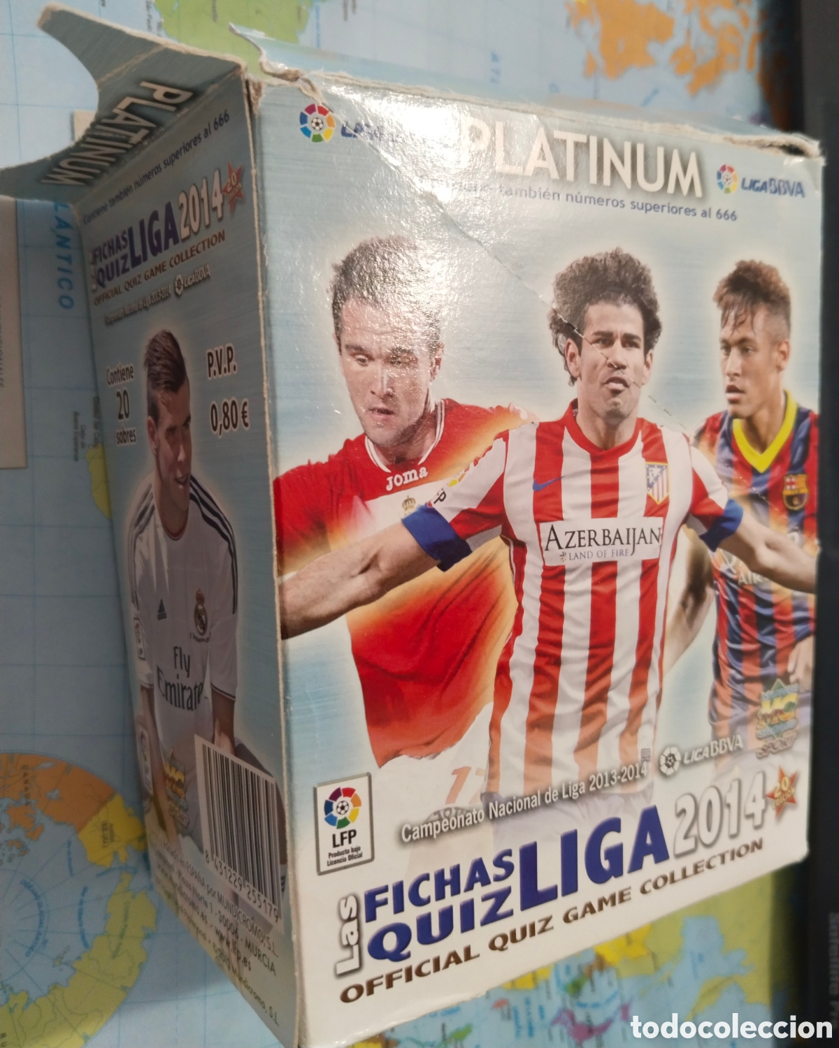 Cartes &agrave; collectionner de Football: Las fichas quiz 2014 - Caja vacia