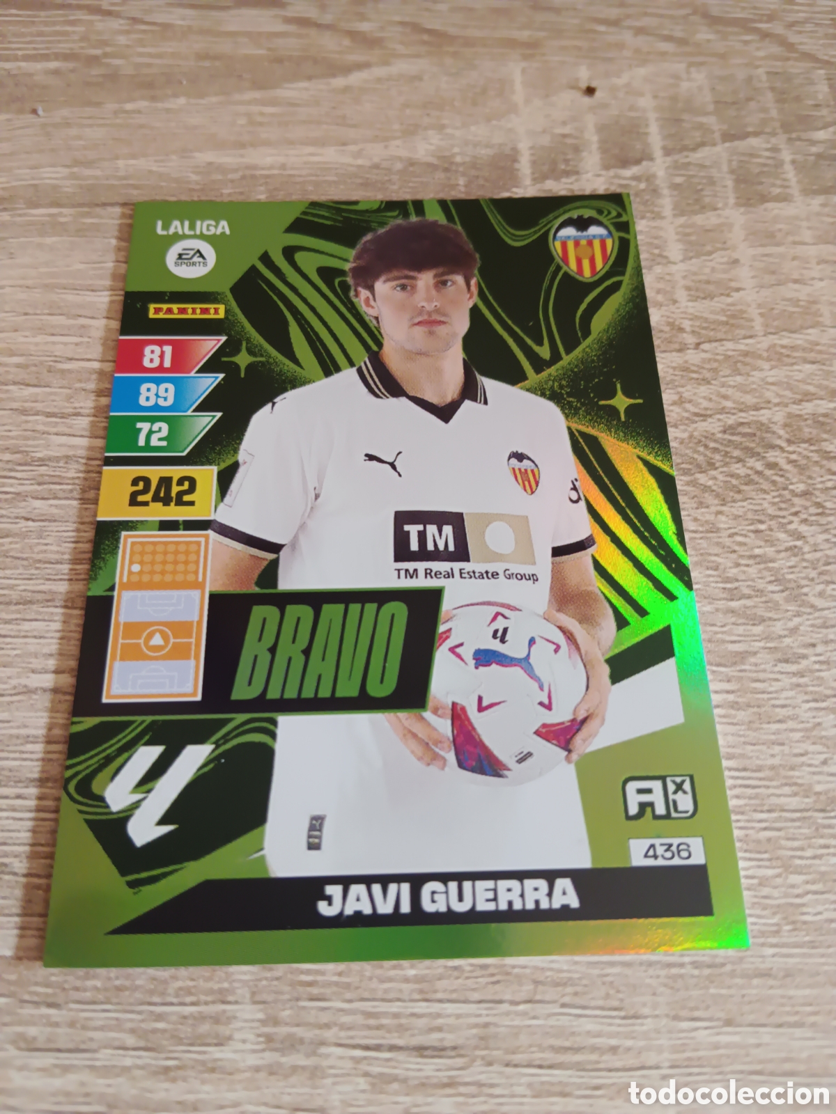 Fu&szlig;ball-Sticker: Panini Adrenalyn 2023 2024 23 24 436 Javi Guerra Valencia Bravo