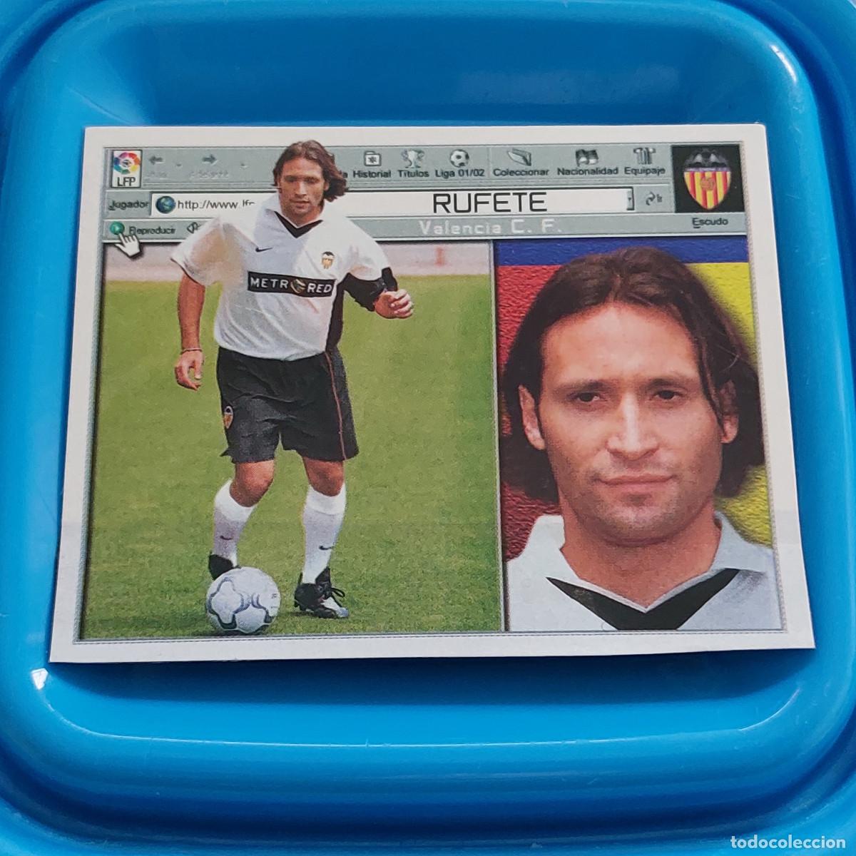 Cromos de f&uacute;tbol: ESTE 01-02 FICHAJE N&ordm;9 RUFETE VALENCIA VENTANILLA - Foto 1