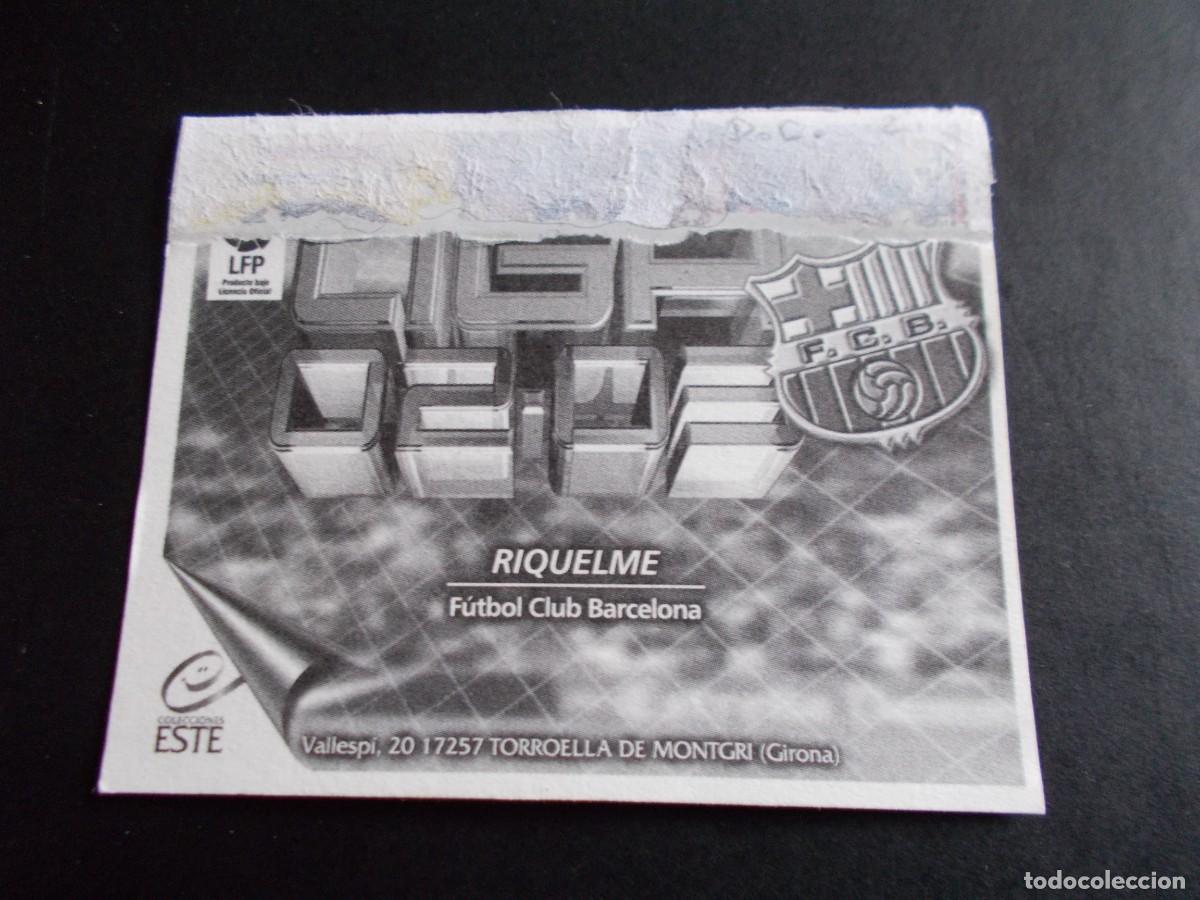Cromos de f&uacute;tbol: ESTE 02-03 DOBLE VERSION RIQUELME BARCELONA VENTANILLA - Foto 2