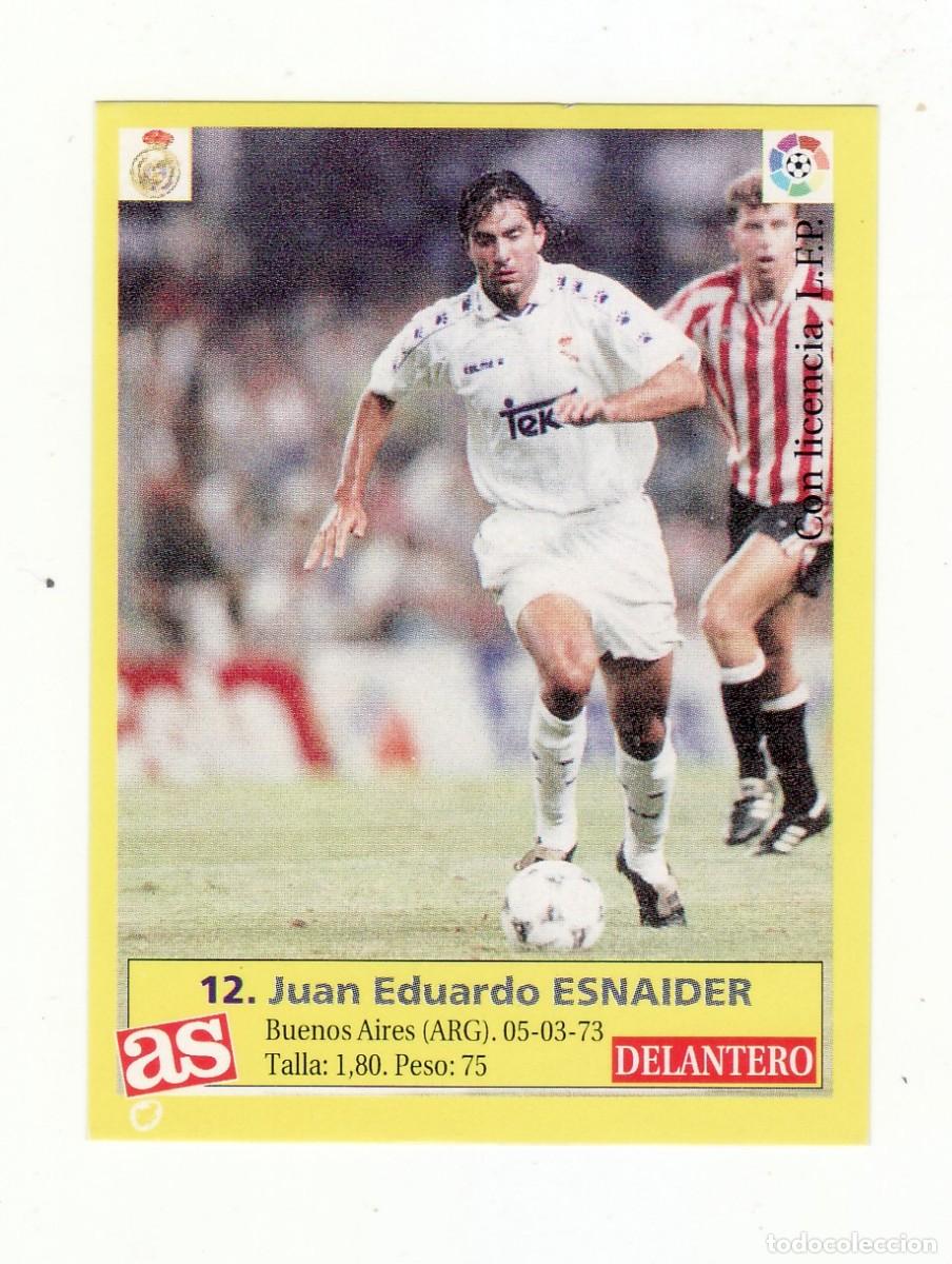 Fu&szlig;ball-Sticker: CROMO FUTBOL 1996 DIARIO AS 12 ESNAIDER MADRID