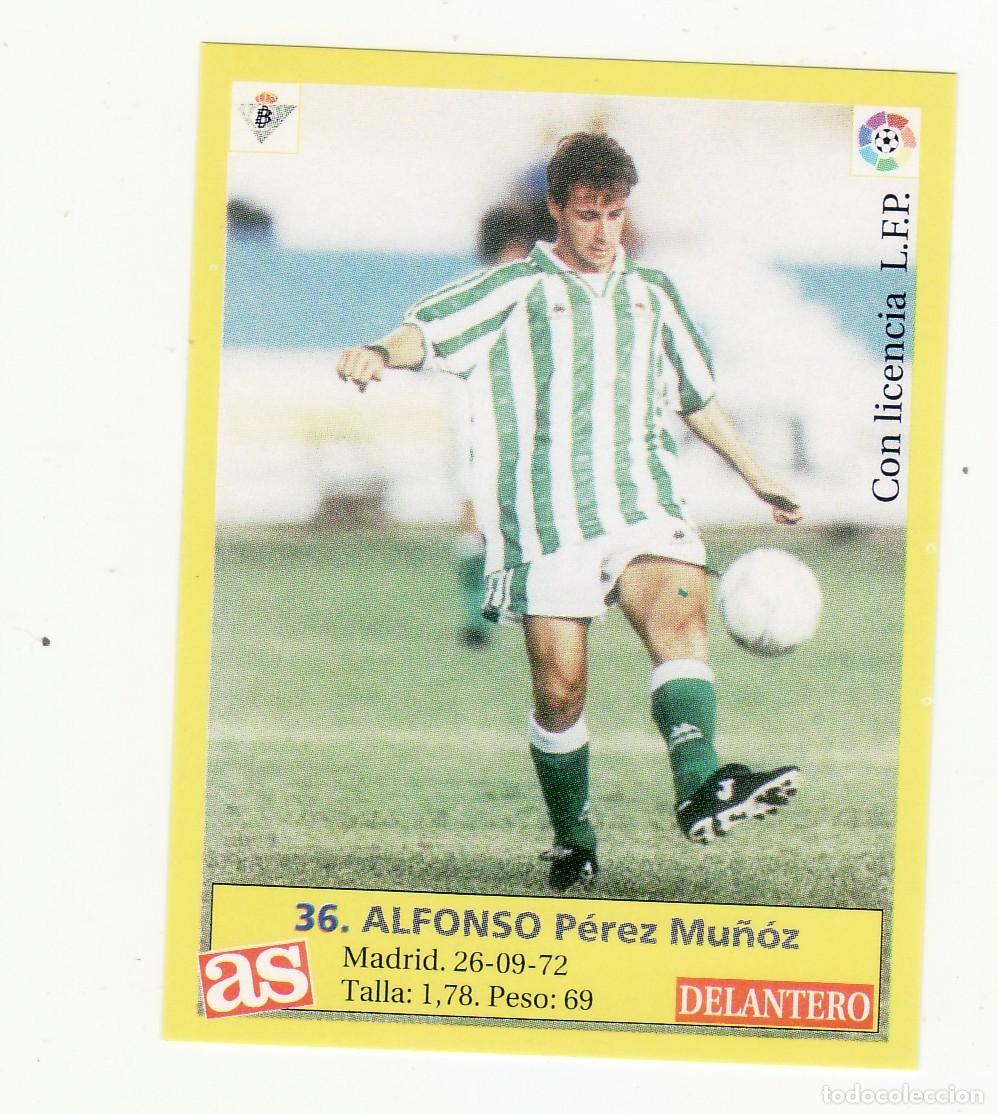Cartes &agrave; collectionner de Football: CROMO FUTBOL 1996 DIARIO AS 36 ALFONSO BETIS