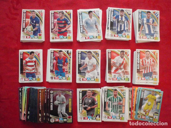 Cartes &agrave; collectionner de Football: LOTE 372 cromos trading cards diferentes de futbol. Fichas ADRENALYN XL LIGA 2015 2016 PANINI
