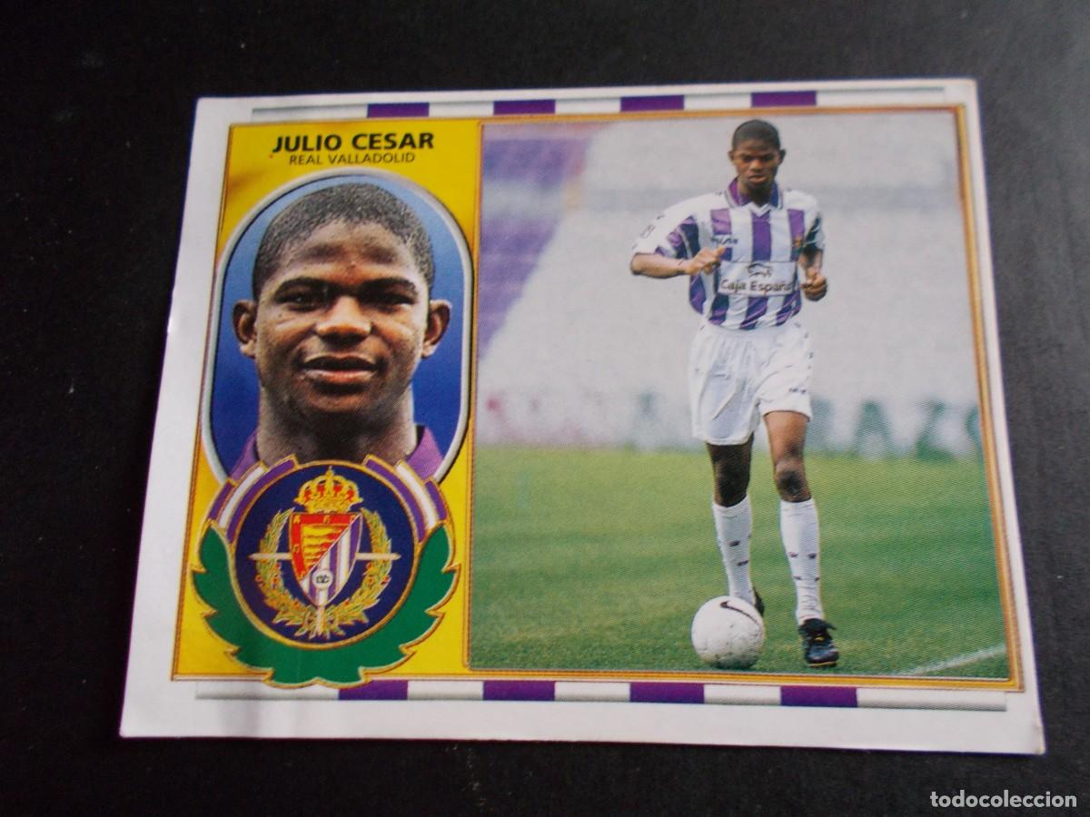 Cromos de f&uacute;tbol: ESTE 96-97 COLOCA JULIO CESAR VALLADOLID VENTANILLA - Foto 1