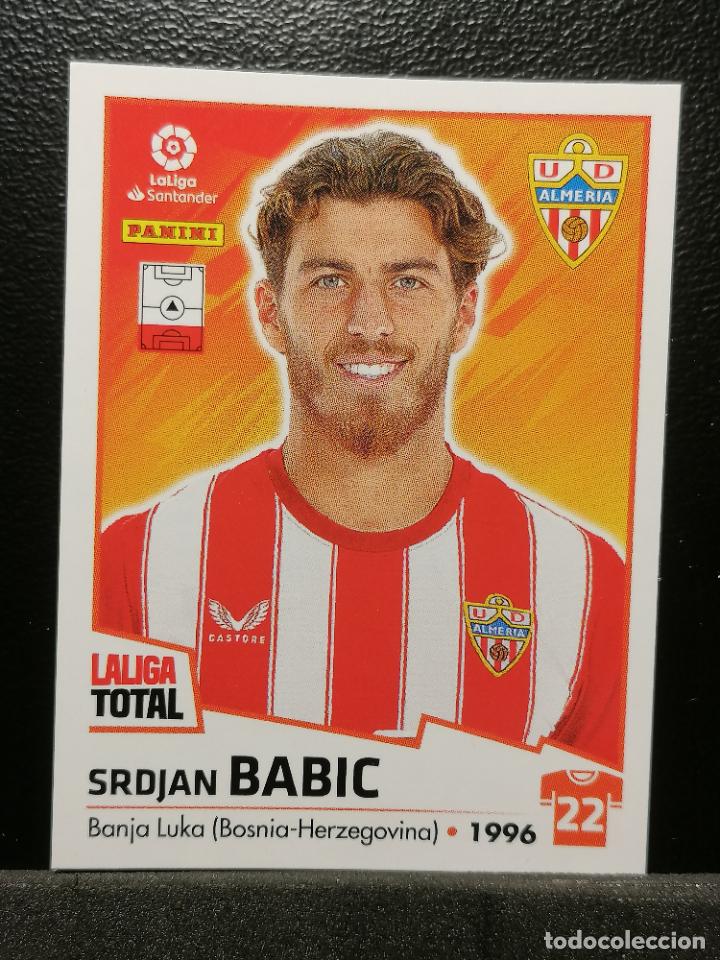 Cromos de F&uacute;tbol: 7 BABIC ALMERIA LA LIGA TOTAL 2022 2023 22 23 PANINI