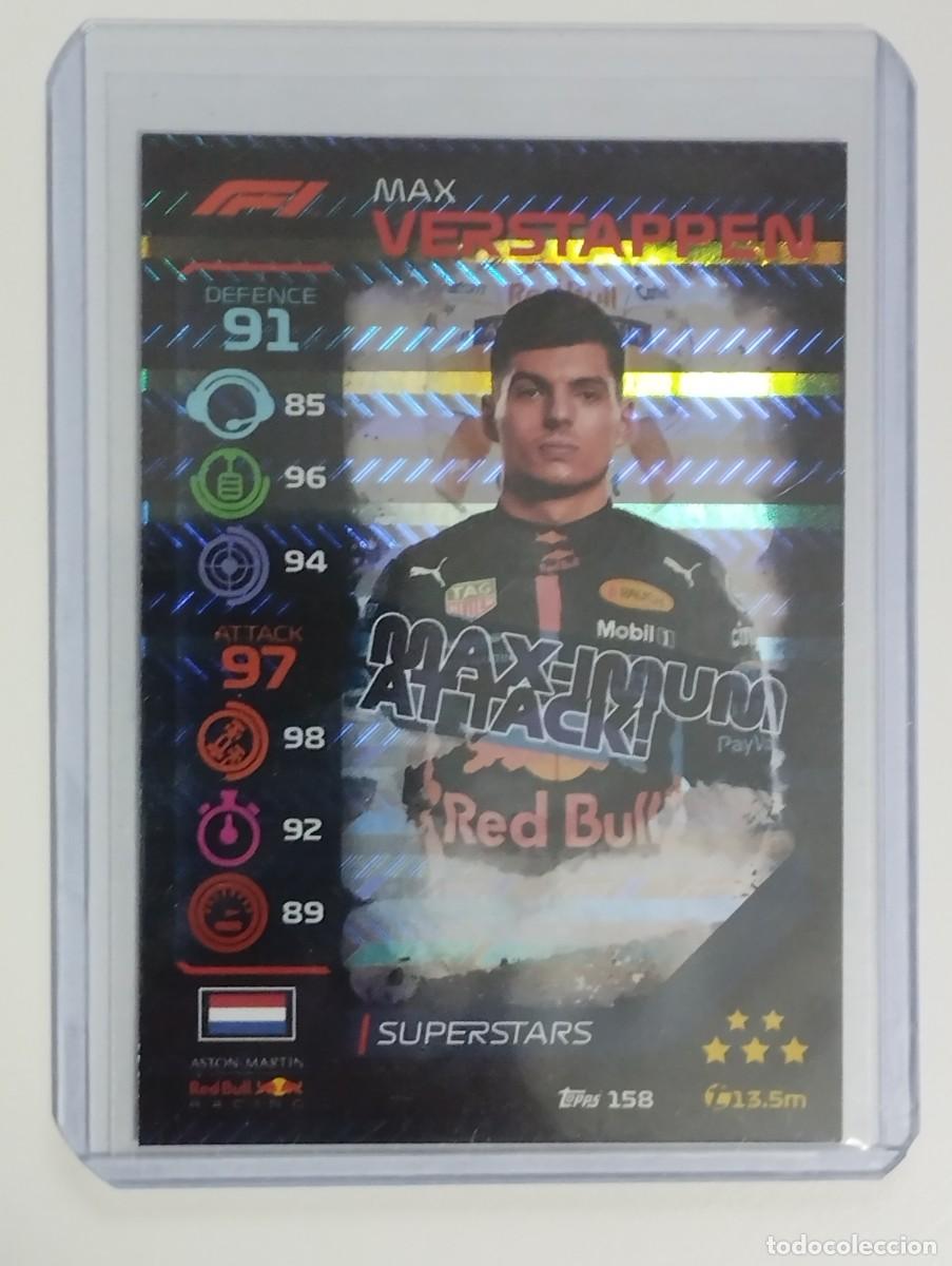Cromos de F&uacute;tbol: CROMO CARD MAX VERSTAPPEN 158 TOPPS MATCH ATTAX TURBO FORMULA 1 F1 SUPERSTARS MAX-IMUN