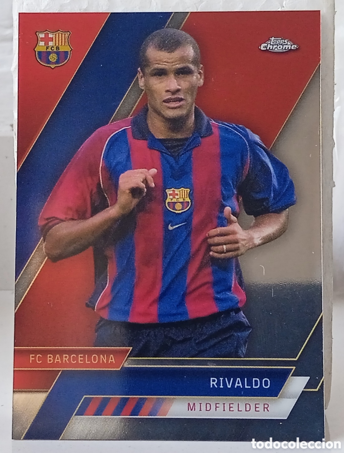 Cromos de f&uacute;tbol: TOPPS CHROME SET DEL BARCA22/23- RIVALDO - Foto 1
