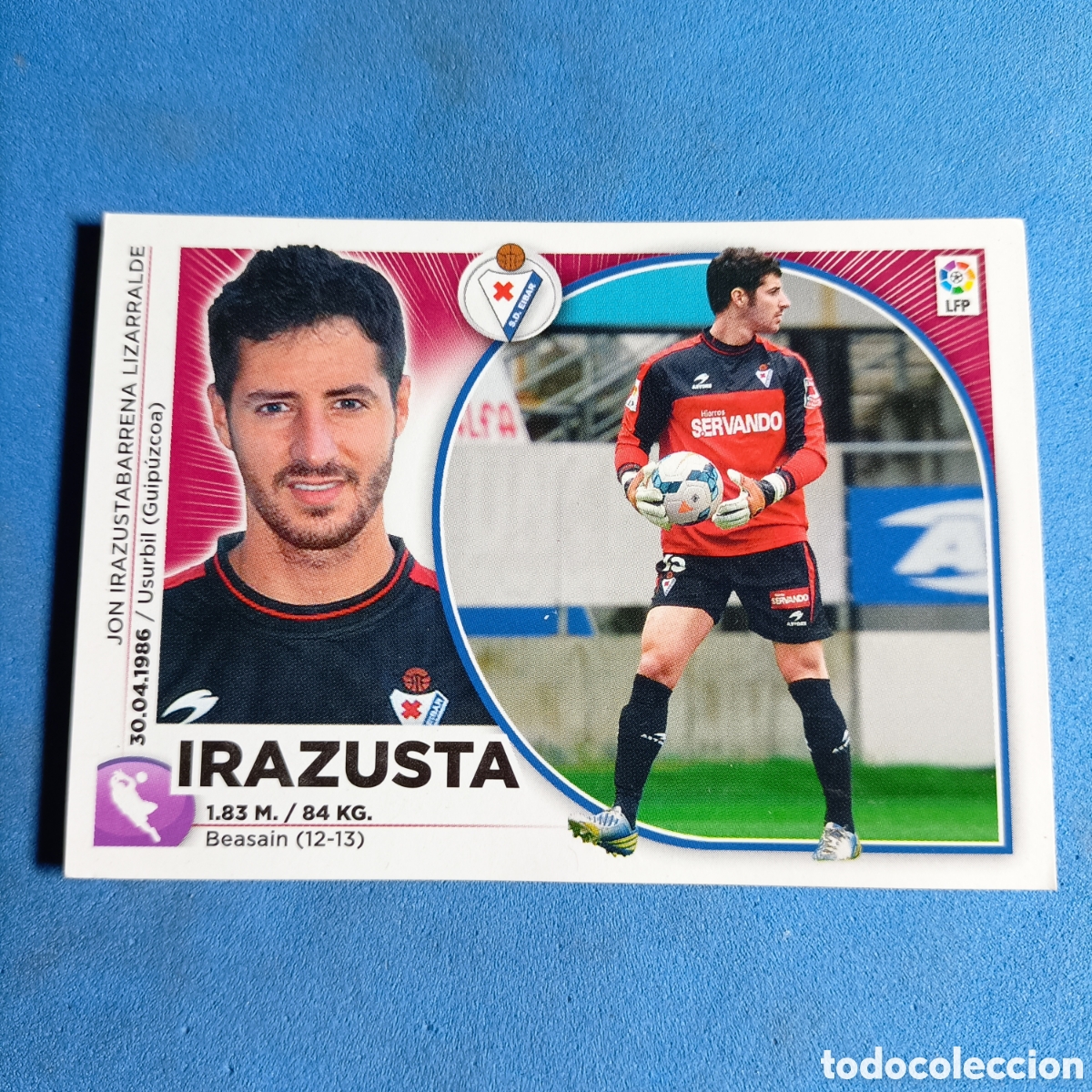 Cromos de f&uacute;tbol: CROMO ESTE. LIGA 2014-2015 (EIBAR) №2 IRAZUSTA - Foto 1