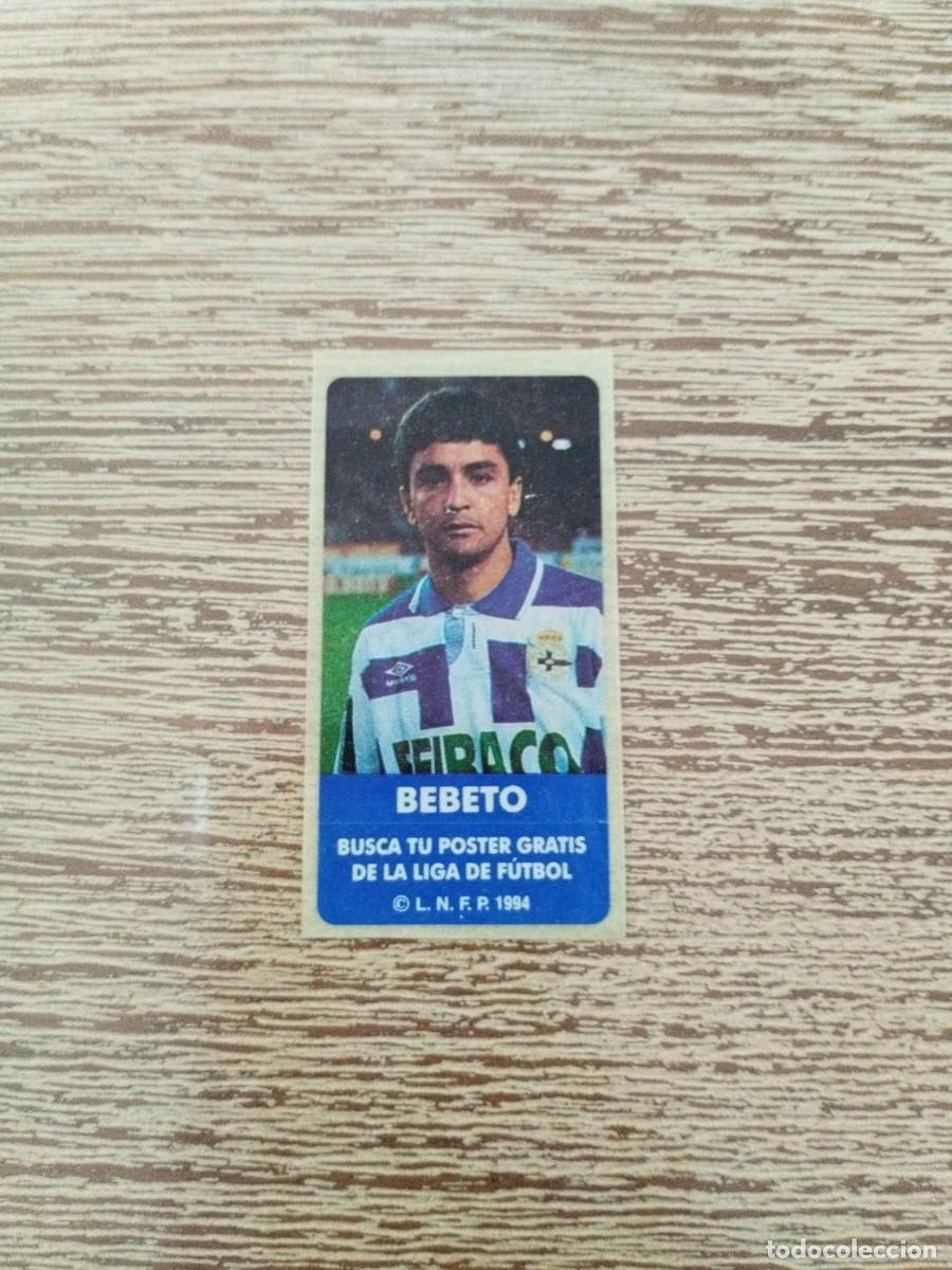 Cromos de f&uacute;tbol: Pegatina Chicle Bebeto - Deportivo de la Coru&ntilde;a - Liga 1994 - Sin pegar - Cromo Futbol Sonrics