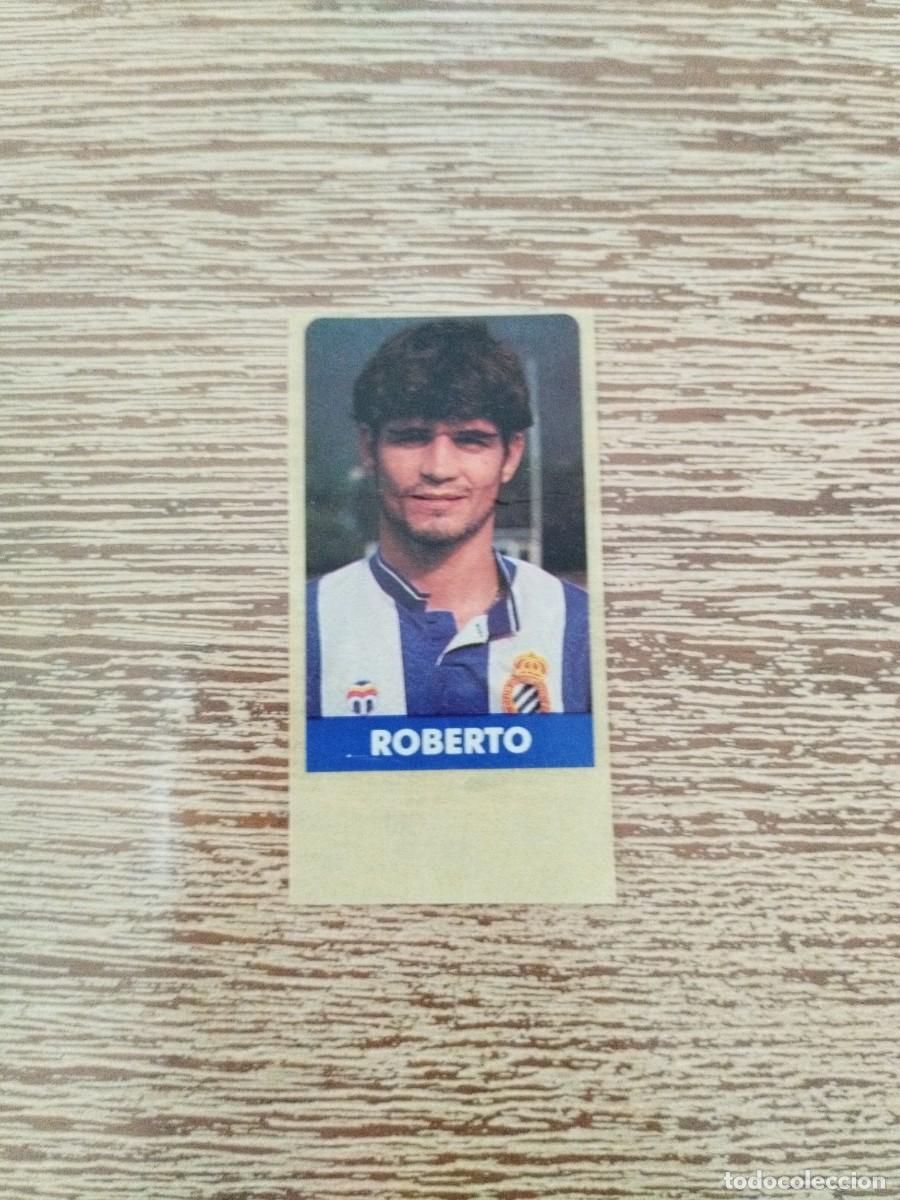 Cromos de f&uacute;tbol: Pegatina Chicle Roberto - RCD Espanyol - Liga 1994 - Sin pegar - Cromo Futbol Sonrics