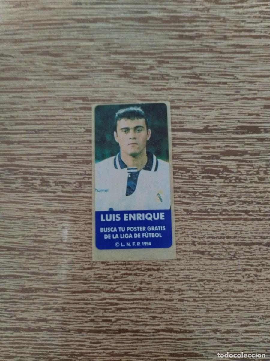 Cromos de F&uacute;tbol: Pegatina Chicle Luis Enrique - Real Madrid - Liga 1994 - Sin pegar - Cromo Futbol Sonrics