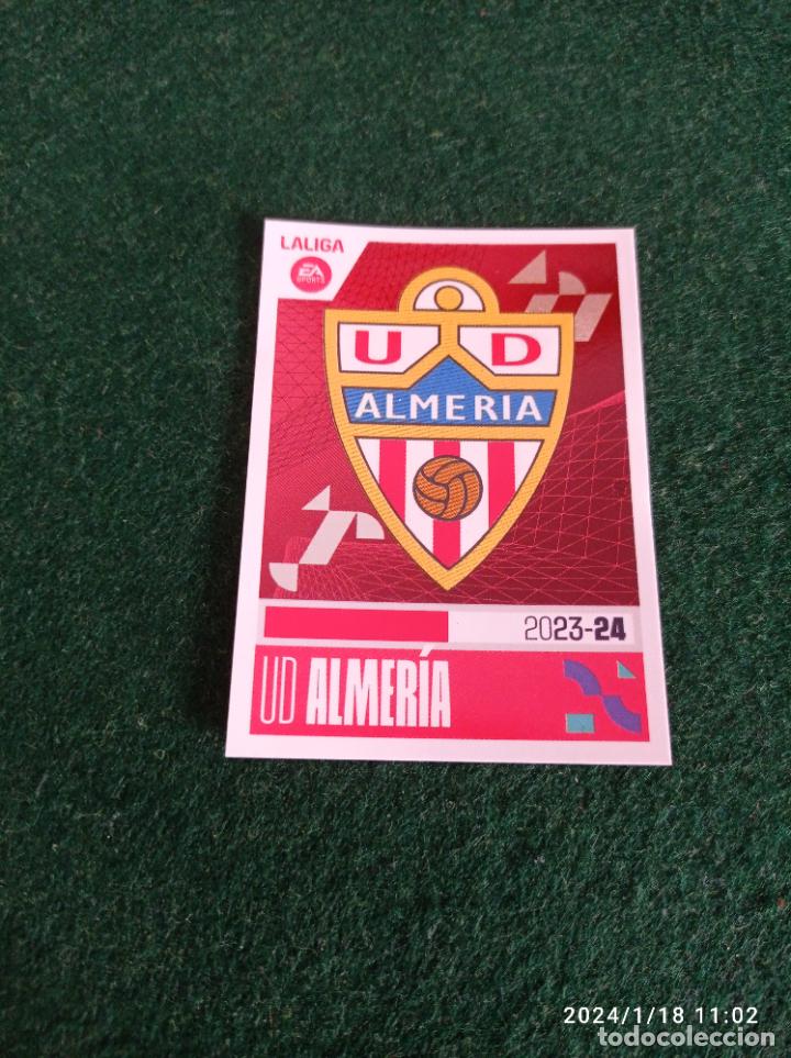 Football Stickers: almeria escudo n&ordm; 1 liga este 2023 2024 23 24 nuevo sin pegar