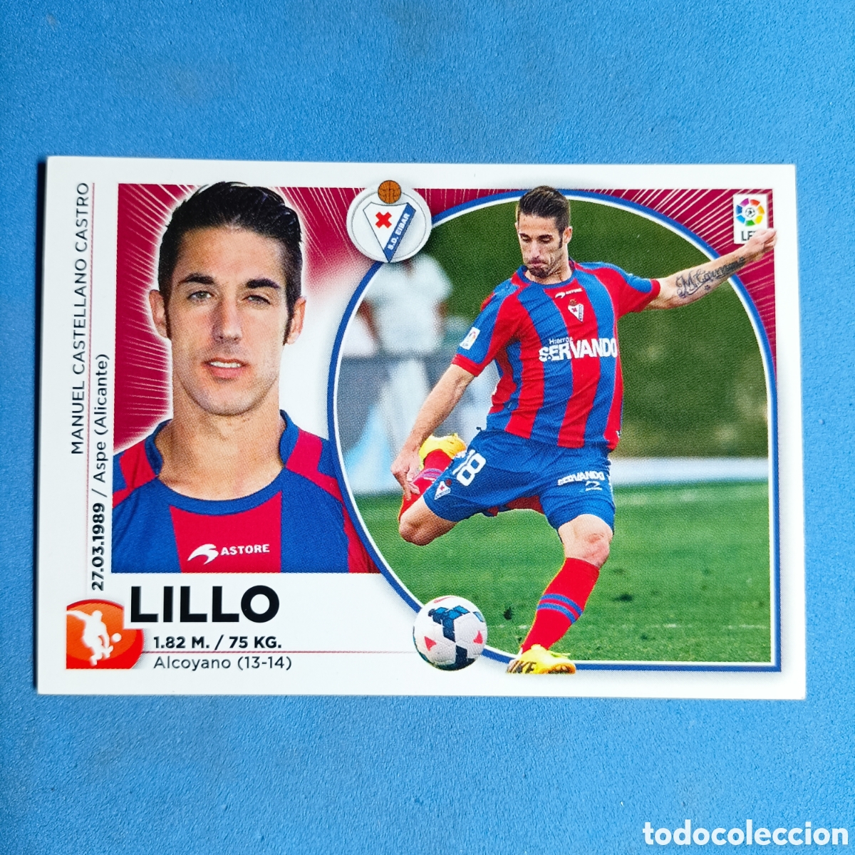 Cromos de f&uacute;tbol: CROMO ESTE. LIGA 2014-2015 (EIBAR) №4 LILLO - Foto 1