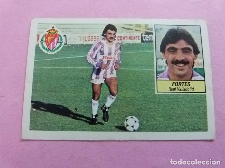 Figurine di Calcio: CROMO DE FUTBOL FORTES DEL REAL VALLADOLID C.F. BAJA SIN PEGAR LIGA ESTE 1984-1985/84-85