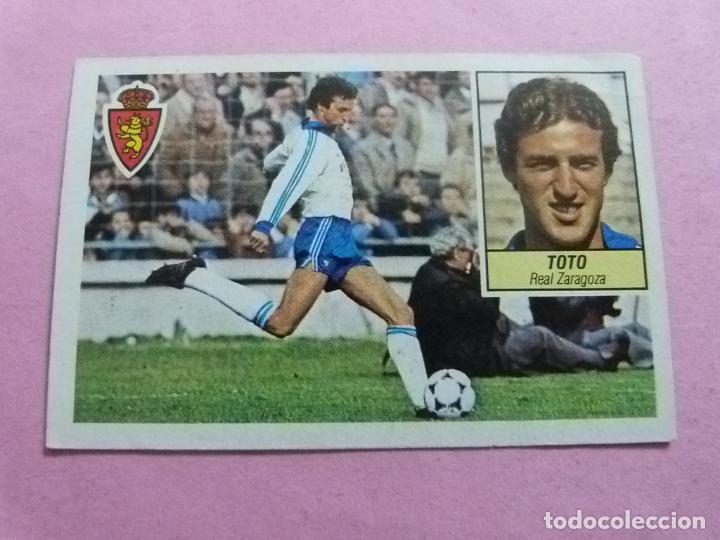 Cromos de F&uacute;tbol: CROMO DE FUTBOL TOTO DEL REAL ZARAGOZA SIN PEGAR LIGA ESTE 1984-1985/84-85