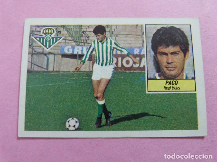 Football Stickers: CROMO DE FUTBOL PACO DEL REAL BETIS BALOMPIE SIN PEGAR LIGA ESTE 1984-1985/84-85