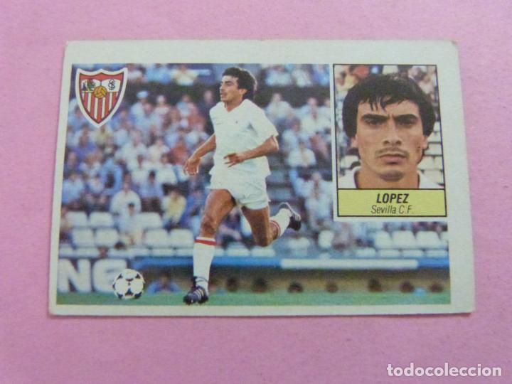 Figurine di Calcio: CROMO DE FUTBOL LOPEZ DEL SEVILLA F.C. SIN PEGAR LIGA ESTE 1984-1985/84-85
