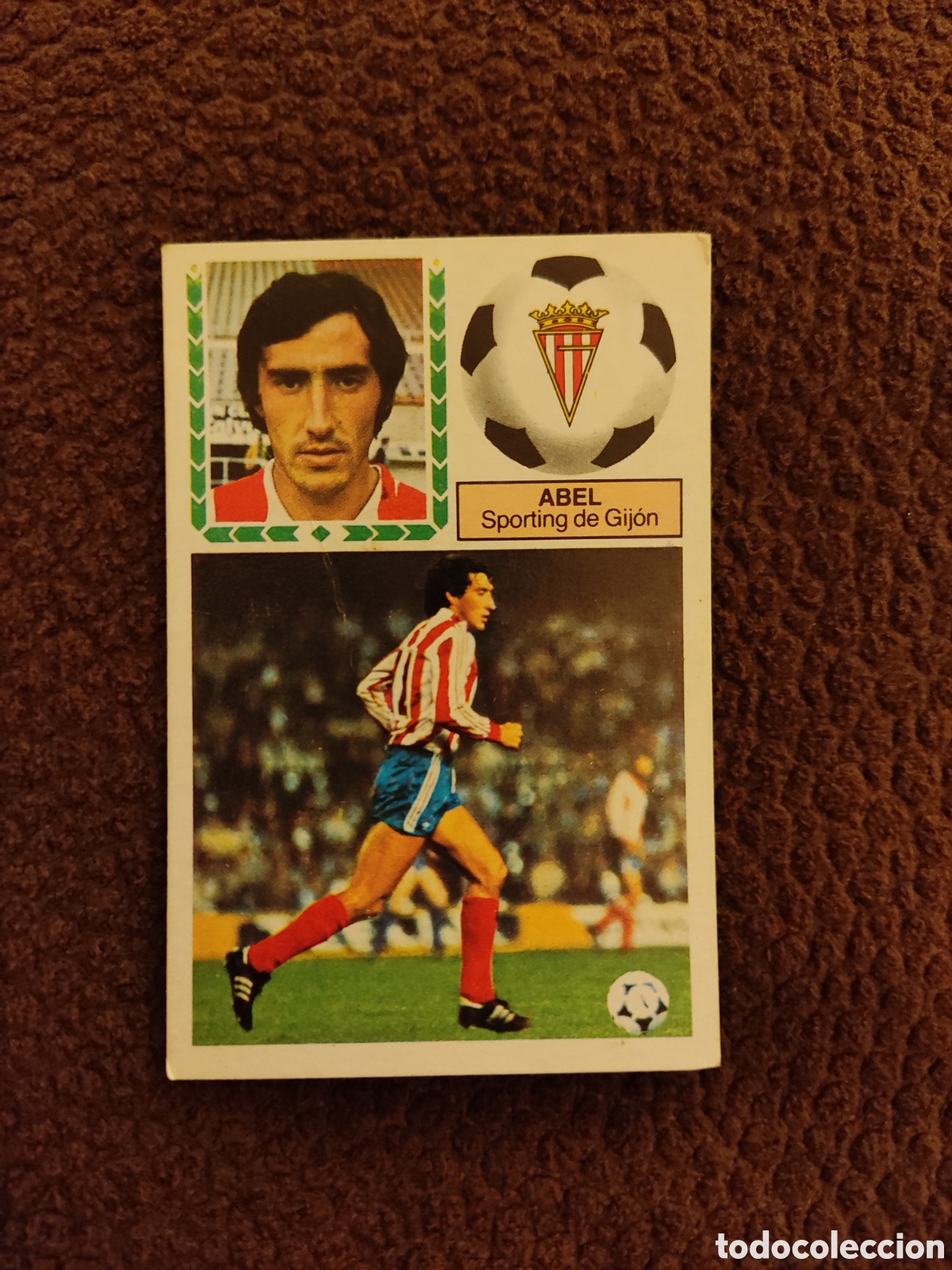 Fu&szlig;ball-Sticker: ABEL GIJ&Oacute;N LIGA ESTE 1983/84 83 84 NUNCA PEGADO SIN PEGAR