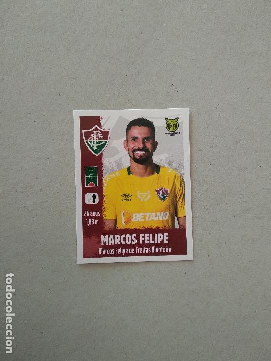 Fu&szlig;ball-Sticker: 92 MARCOS FELIPE FLUMINENSE CROMO FUTBOL BRASILEIRAO PANINI LIGA BRASIL BRASILEIRO 2022