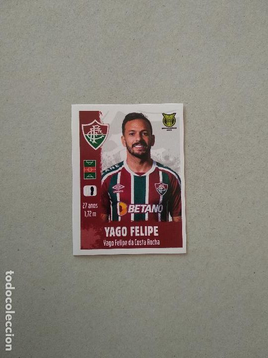 Football Stickers: 102 YAGO FELIPE FLUMINENSE CROMO FUTBOL BRASILEIRAO PANINI LIGA BRASIL BRASILEIRO 2022