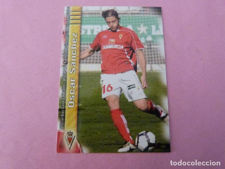 Fu&szlig;ball-Sticker: TRADING CARD FUTBOL OSCAR SANCHEZ DEL REAL MURCIA N&ordm; 989 LIGA MUNDICROMO 2009-2010/09-10