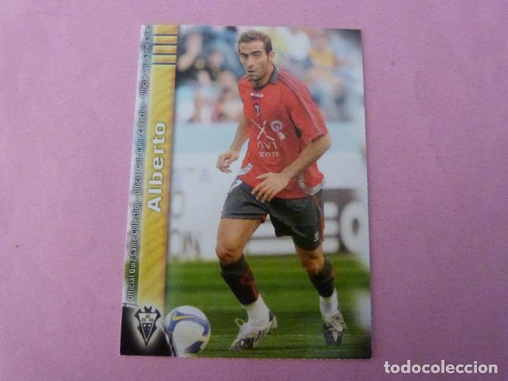 Figurine di Calcio: TRADING CARD FUTBOL ALBERTO DEL ALBACETE BALOMPIE N&ordm; 1015 LIGA MUNDICROMO 2009-2010/09-10