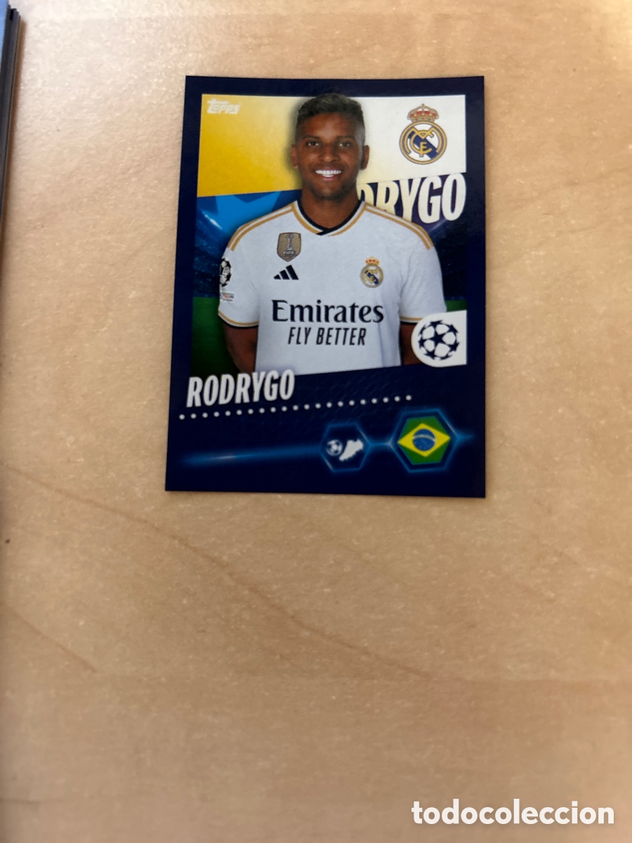Cartes &agrave; collectionner de Football: Rodrygo 422 Real Madrid Topps Stickers 23 24 UEFA Champions League 2023 2024 23/24 2023/24