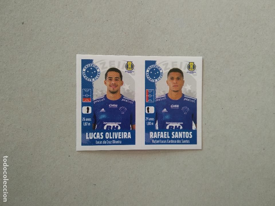 Cromos de Futebol: 380 LUCAS OLIVEIRA RAFAEL SANTOS CRUZEIRO CROMO FUTBOL PANINI LIGA BRASIL BRASILEIRO 2022