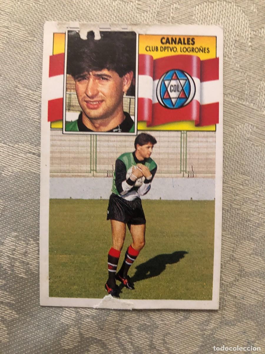 Cromos de f&uacute;tbol: CANALES CD LOGRO&Ntilde;&Eacute;S BAJA EDICIONES ESTE 1990-91 - 90/91 - Foto 1