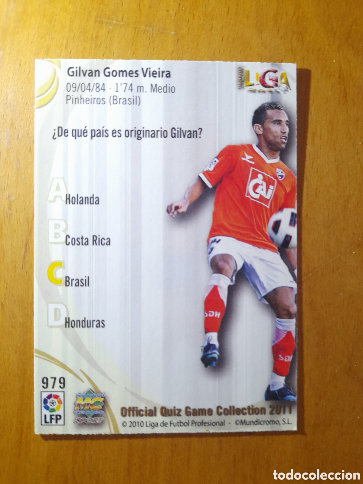 Fu&szlig;ball-Sticker: N&deg;979 Gilva Mundicromo 2010/2011