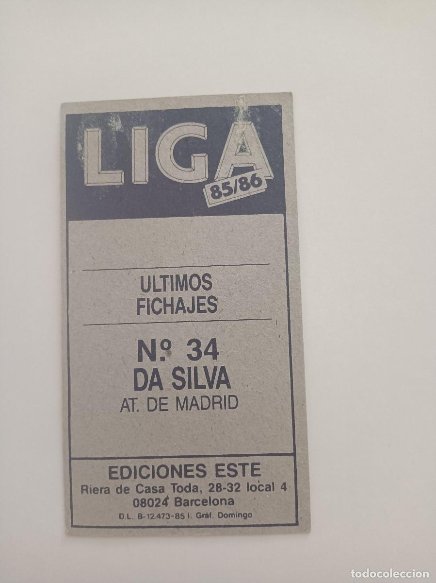 Cromos de f&uacute;tbol: CROMO DA SILVA EDICIONES ESTE 85/86 - Foto 2